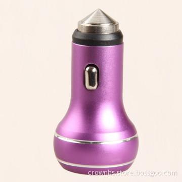 Mobile phone 2 usb port 12v output portable 2 in 1 car charger